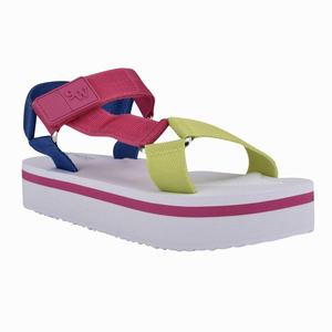 Nine West Camping Plateau Sandalen Roze/Blauw/Wit Nederland | FXI-306982